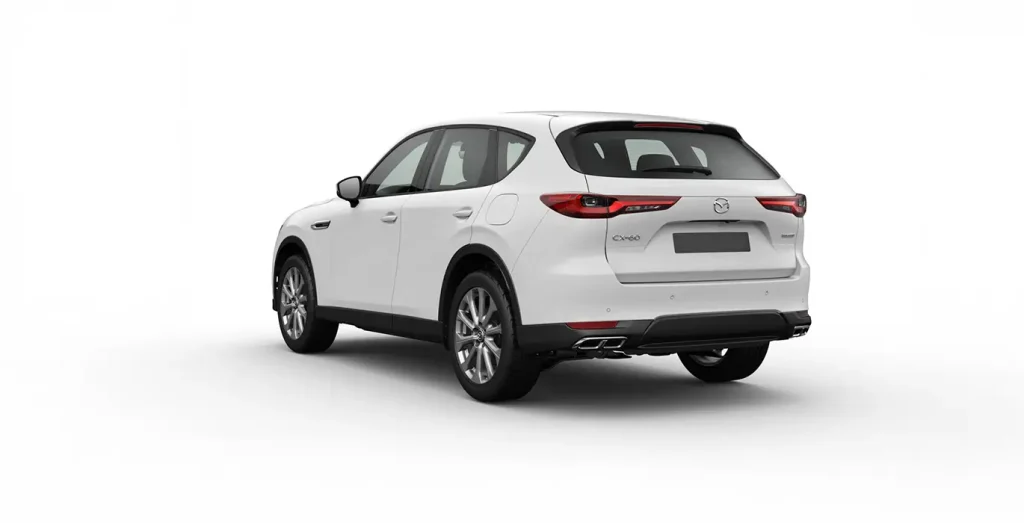 MAZDA-CX-60-e-Skyactiv-D-MHEV-147kW-RWD-8AT-Exclus.-Line-blanco-trasera